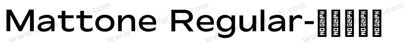 Mattone Regular字体转换